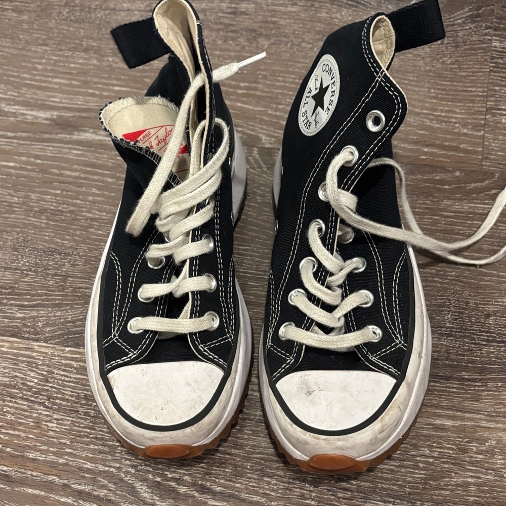 Converse Black and White High-Top Sneakers